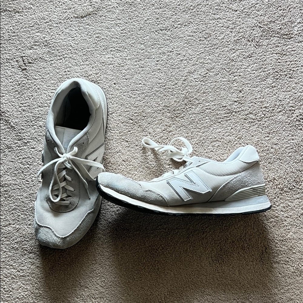 New Balance Classic Gray and White Sneakers